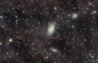 El Grupo de Galaxias M81 a través de la Nebulosa de Flujo Integrado