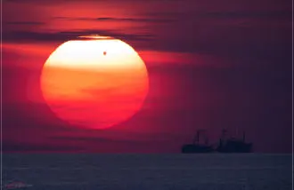 Un tránsito de Venus sobre el Mar Báltico