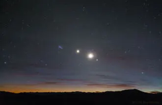 Una alineación matutina de estrellas y planetas