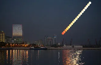 Salida de Luna en Bakú