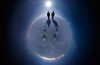 Luna de la Nieve para un Planeta de la Nieve