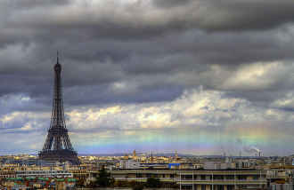 Arcoíris en el Horizonte de París